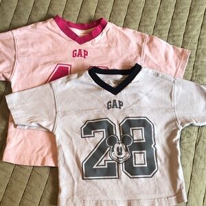 GAP Kids Disney Pink and Gray Jersey Set- Mickey Mouse, Daisy Duck